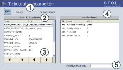 Window Edit ticket data