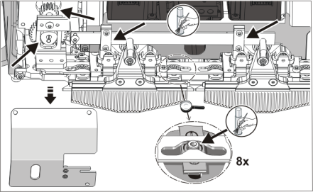 Greasing the control slider