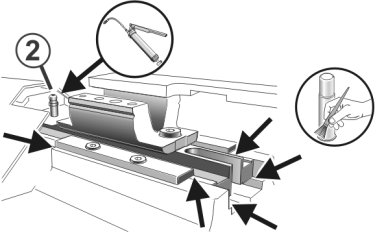 Grease the racking device of the additional beds