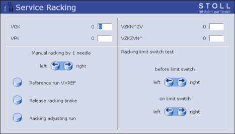 Service Racking window