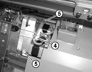 Cable y tornillos del dispositivo de pinzado y de corte del hilo