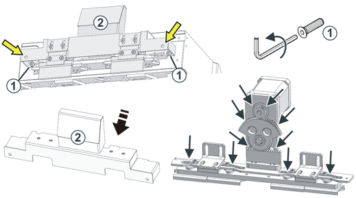 Greasing the control slider