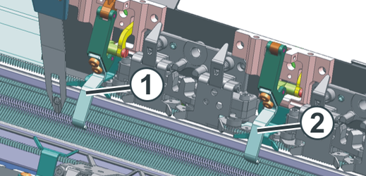 Weave-in device with an ADF machine