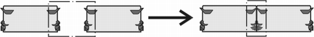 Replace cams for narrow coupling