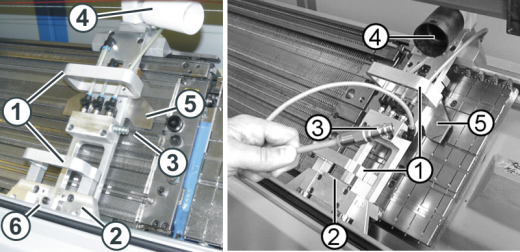 Cleaning apparatus (left: OKC machine, right: TC machine)