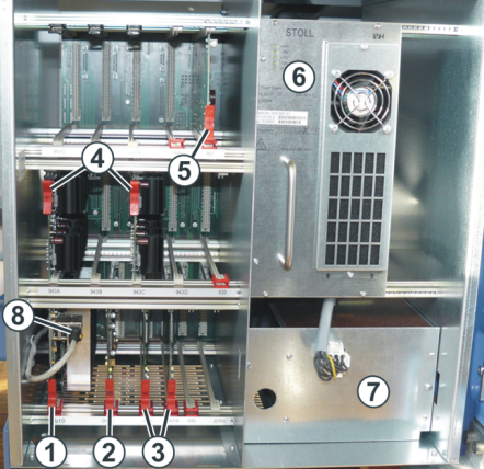 Left control cabinet